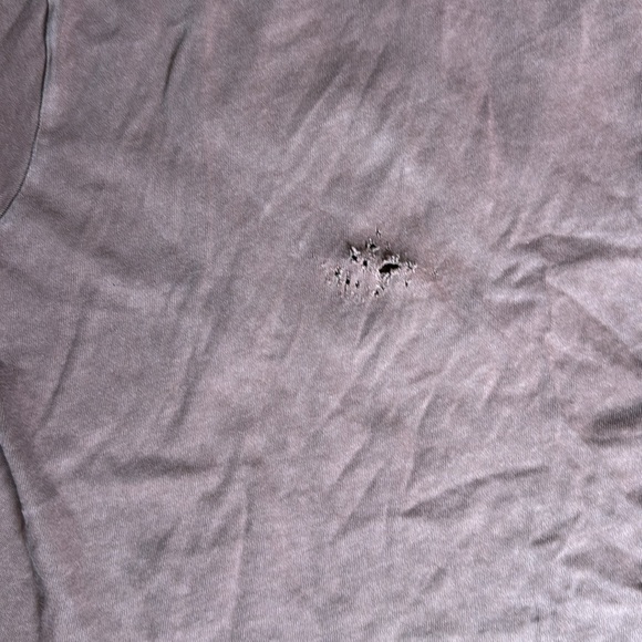 Mdwll Garment-Dyed Oversized Pocket Tee $45 Size L Maroon - Picture 5 of 5